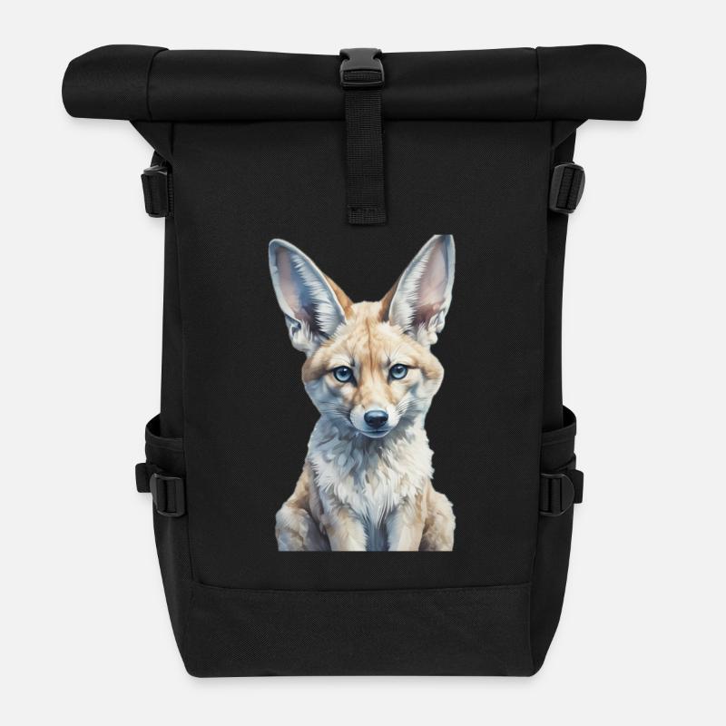 Fennec Renard - Sac à dos roll top - noir