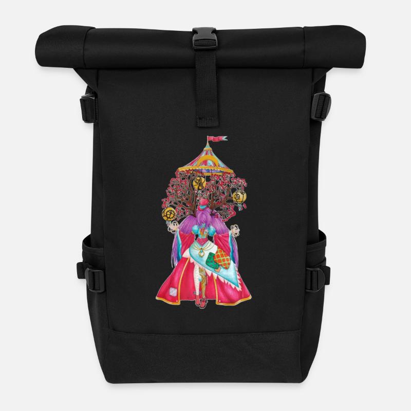 Mrs. Loyale - Roll Top Backpack - black