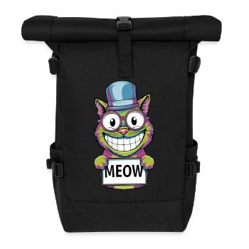 Meow Madness - Roll Top Backpack - black - Front