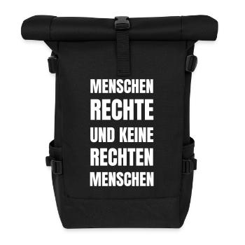 Les droits des gens et non ceux de droite - Sac à dos roll top - noir - Devant