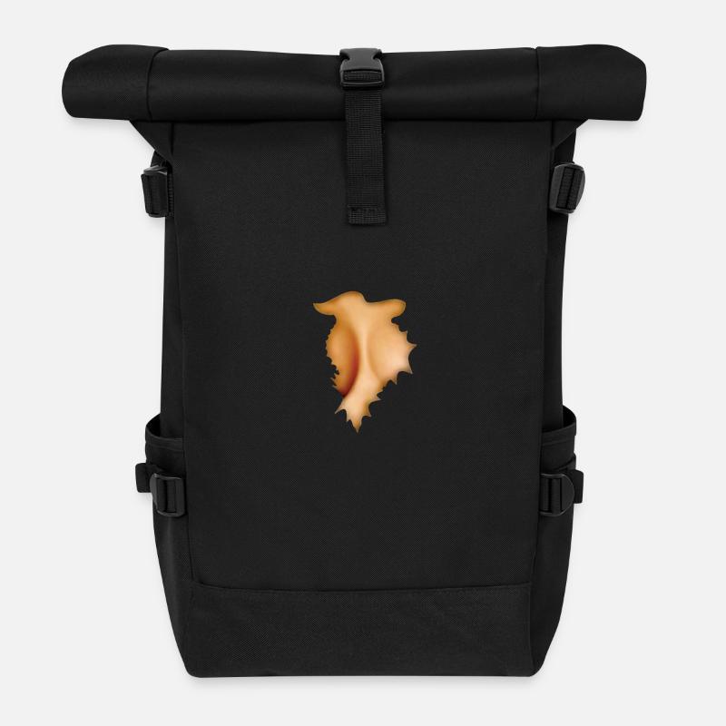 T-shirt déchiré - Sac à dos roll top - noir
