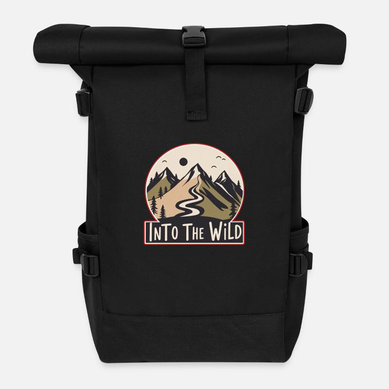 Dans la nature - Sac à dos roll top - noir