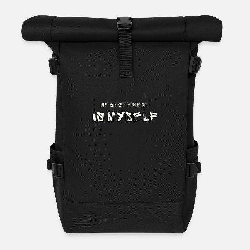 Die aufrichtigste Freundschaft - Rolltop Rucksack - Schwarz