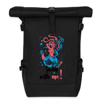Nage avec moi - Sac à dos roll top - noir - Devant