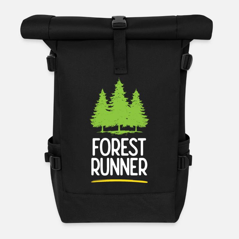 Waldläufer - Rolltop Rucksack - Schwarz