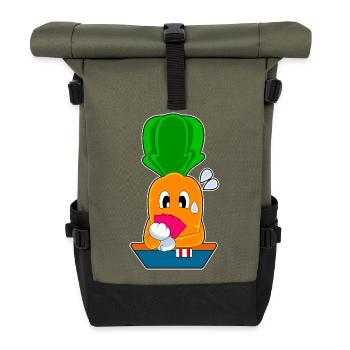 Carotte Poker Jeu de cartes de poker - Sac à dos roll top - olive/noir - Devant