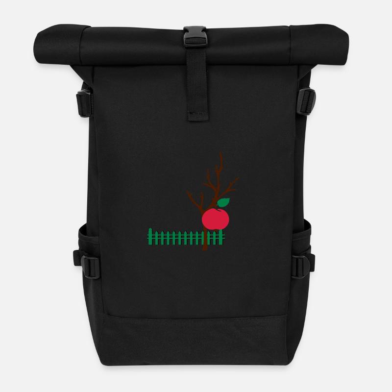 Gartenzaun picket fence - Rolltop Rucksack - Schwarz