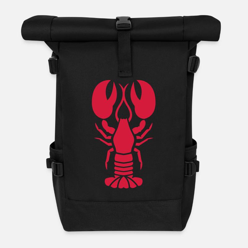 Homard - Sac à dos roll top - noir
