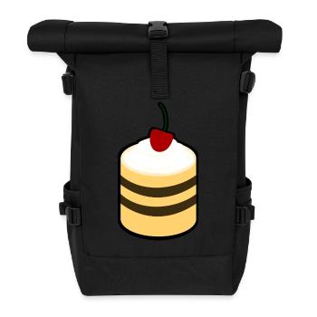Gâteau aux cerises - Sac à dos roll top - noir - Devant
