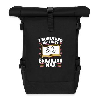 Körperwachs Brasilianisches Wachs Haarentfernung - Rolltop Rucksack - Schwarz - Vorne