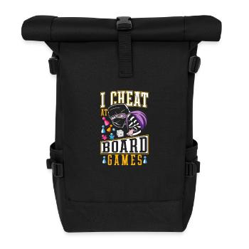 Play Dirty Game Night I Cheat at Board Games - Roll Top Backpack - black - Front