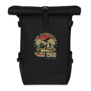 58 years old Aged to Perfection born: December 1966 - Roll Top Backpack - black - Front