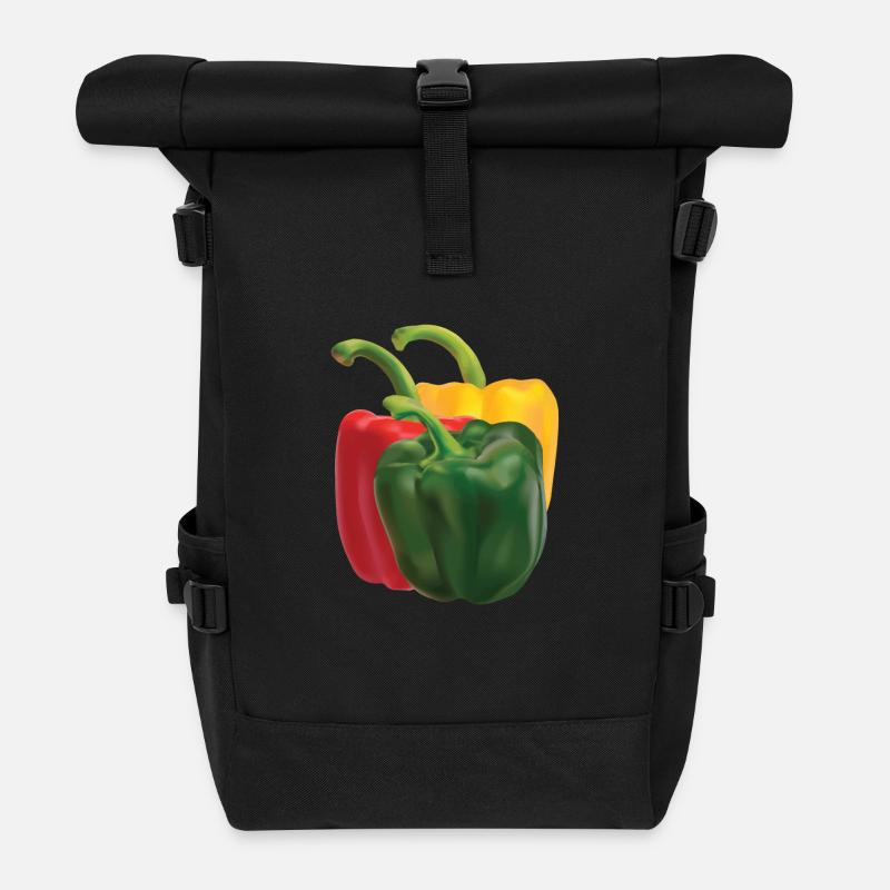 Paprika - Rolltop Rucksack - Schwarz