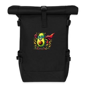 Avocado Avenger with Power Punch - Roll Top Backpack - black - Front