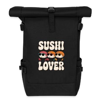 Sushi Lover - Roll Top Backpack - black - Front
