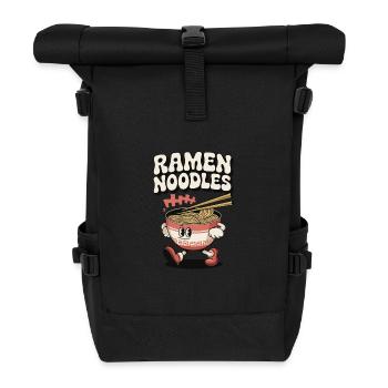 Ramen Noodles - Asian Cuisine Gift Idea - Roll Top Backpack - black - Front