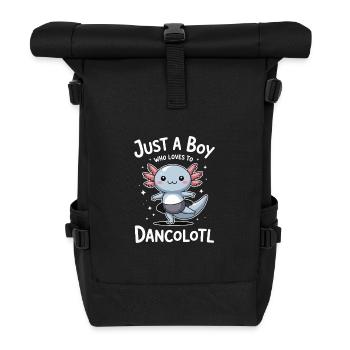 Just A boy who loves dance Ballett Tänzer Geschenk - Rolltop Rucksack - Schwarz - Vorne