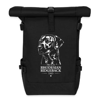 Rhodesian Ridgeback papa chien chien Wilsigns - Sac à dos roll top - noir - Devant