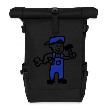 artisan - Sac à dos roll top - noir - Devant