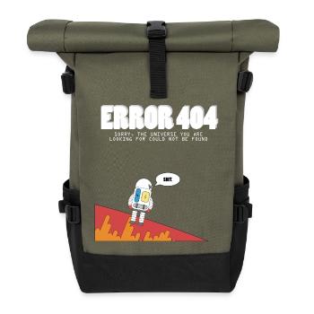 404 astronaute - Sac à dos roll top - olive/noir - Devant