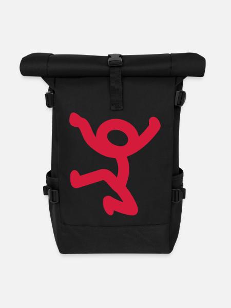 Comic - Rolltop Rucksack - Schwarz