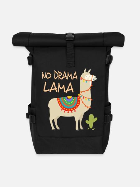 Drama Lama 2 - Roll Top Backpack - black
