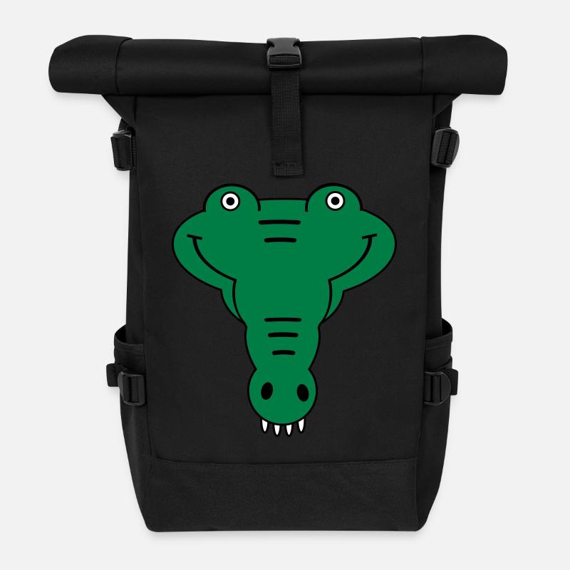alligator - Sac à dos roll top - noir