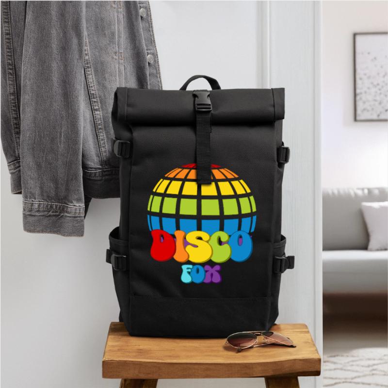 Disco Fox Boule Disco Groovy Discothèque Discofox Sac à dos roll top