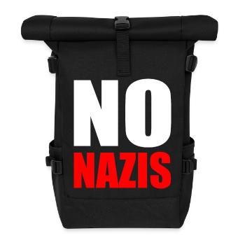 No nazis - Roll Top Backpack - black - Front