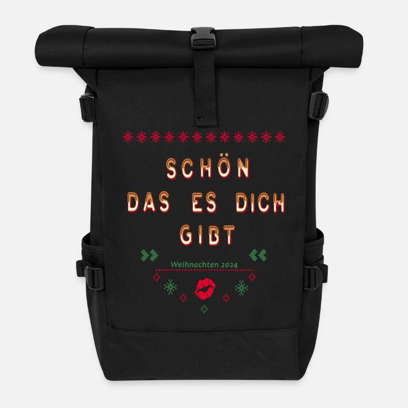 It's nice that you exist, Christmas - Roll Top Backpack - black