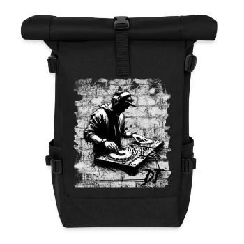 Disc jockey - Roll Top Backpack - black - Front