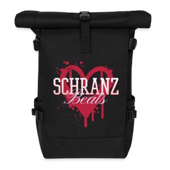 Schranz bat la techno rave - Sac à dos roll top - noir - Devant