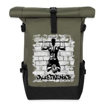 Calisthenics - Roll Top Backpack - olive/black - Front