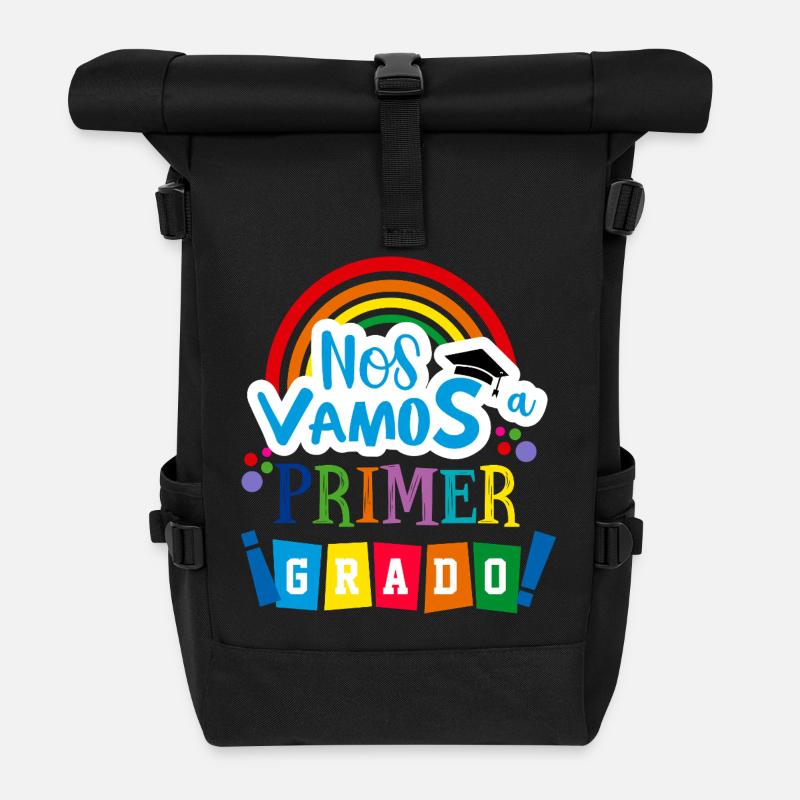 Wir verlassen die erste Klasse, die Vorschule - Rolltop Rucksack - Schwarz