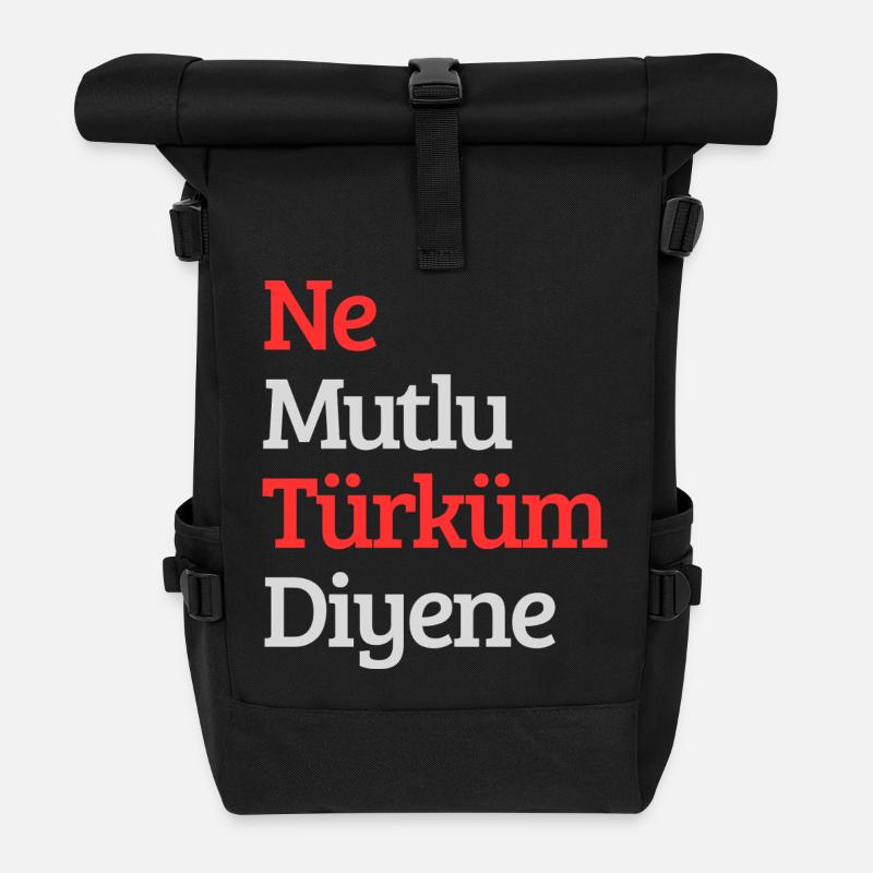 Turk - Rolltop Rucksack - Schwarz
