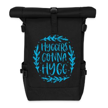 Hyggers va vers hygg - Sac à dos roll top - noir - Devant