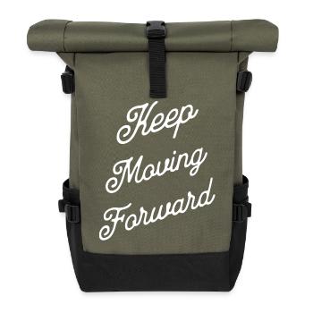 Erweitertes Always-Lettering-Skript - Rolltop Rucksack - Olive/Schwarz - Vorne