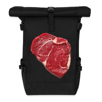 Steak - Rolltop Rucksack - Schwarz - Vorne
