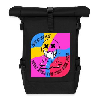 Life & Teeth.POP - Roll Top Backpack - black - Front