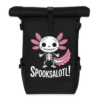 Spooksalot Skeleton Dragon - Roll Top Backpack - black - Front