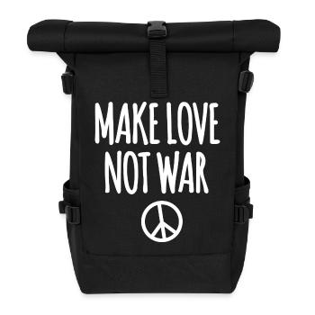 Amour contre la guerre - Sac à dos roll top - noir - Devant