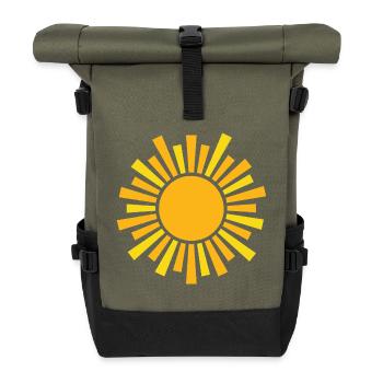 Sunshine - Roll Top Backpack - olive/black - Front