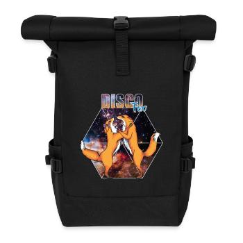 Discofox - Rolltop Rucksack - Schwarz - Vorne