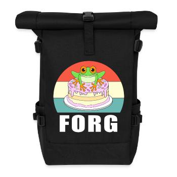 Frog Tree Frog - Roll Top Backpack - black - Front