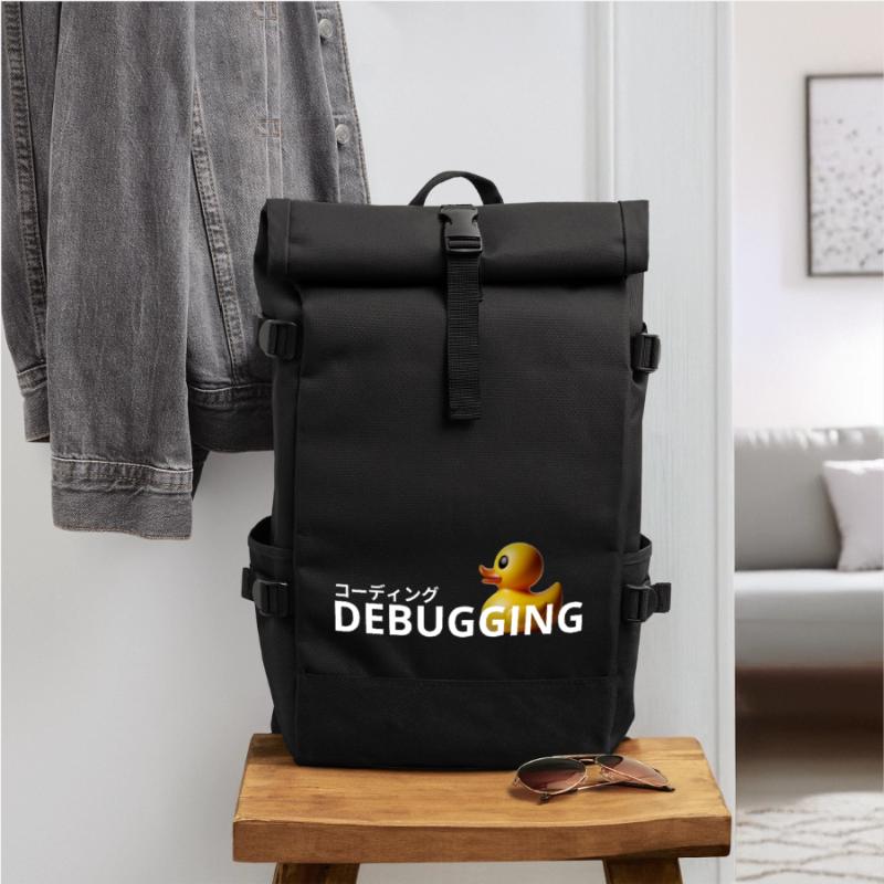 LUZILLION CODER COUTURE, DÉBOGAGE DE RUBBER DUCK Sac à dos roll top
