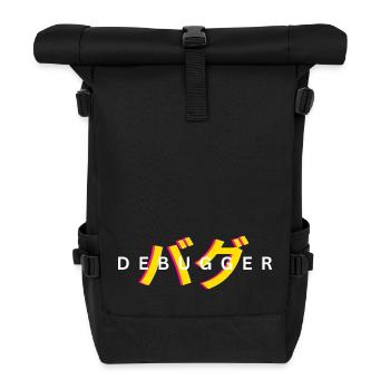 LUZILLION DEBUGGER PRINT FOR CODER AND GAMER - Rolltop Rucksack - Schwarz - Vorne