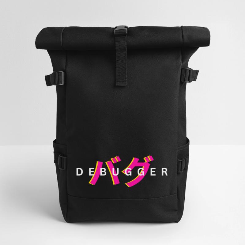 LUZILLION DEBUGGER PRINT FOR CODER AND GAMER Rolltop Rucksack