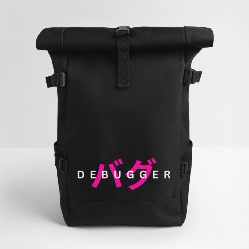 LUZILLION DEBUGGER PRINT FOR CODER AND GAMER Rolltop Rucksack