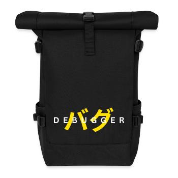 LUZILLION DEBUGGER PRINT FOR CODER AND GAMER - Rolltop Rucksack - Schwarz - Vorne