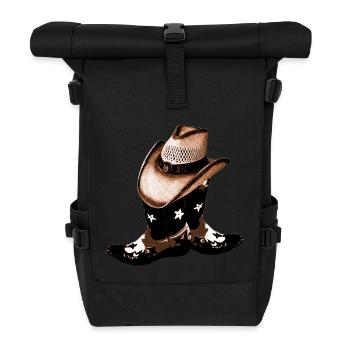 country - Roll Top Backpack - black - Front